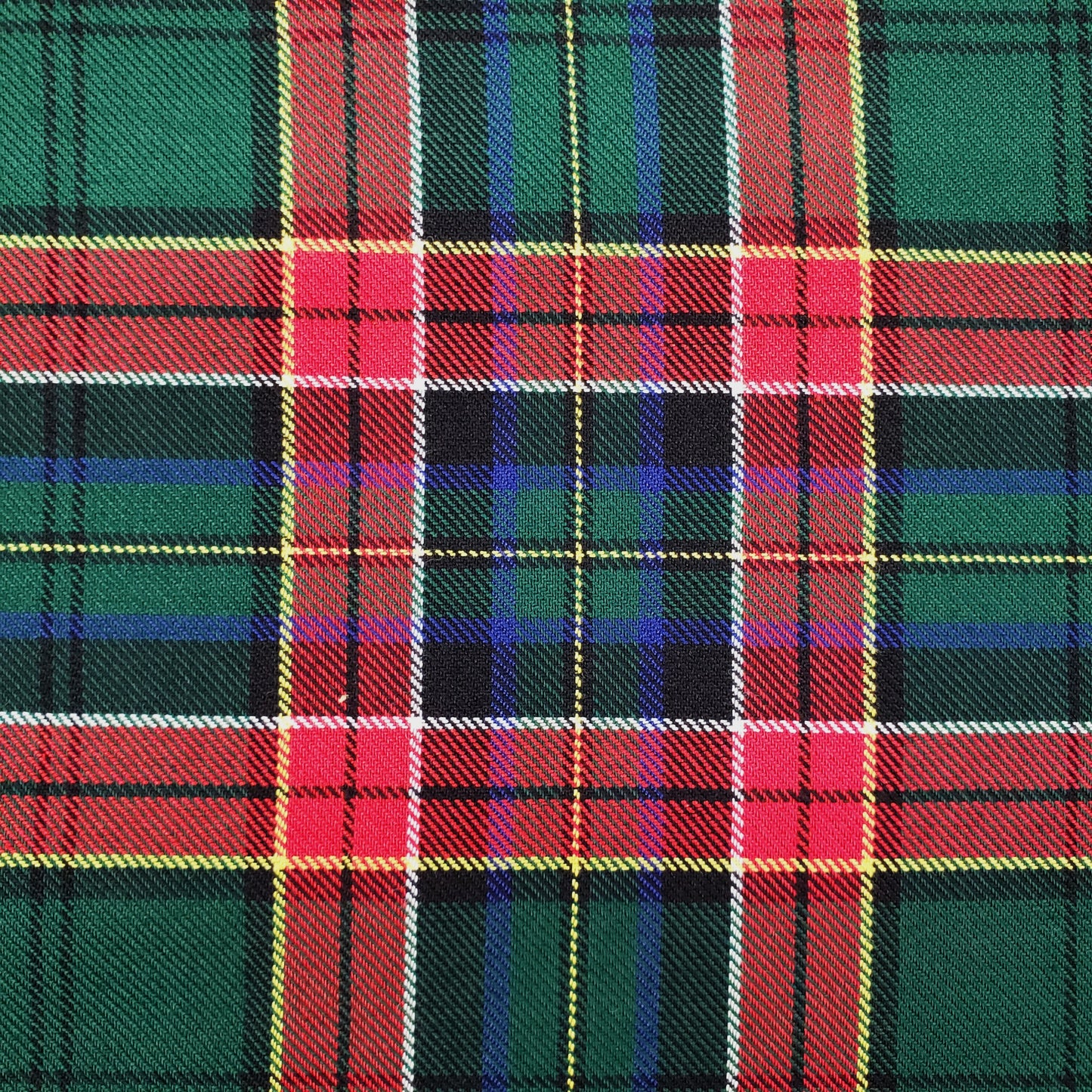 Tartan C - Green, Red, Navy, Yellow, White (close)