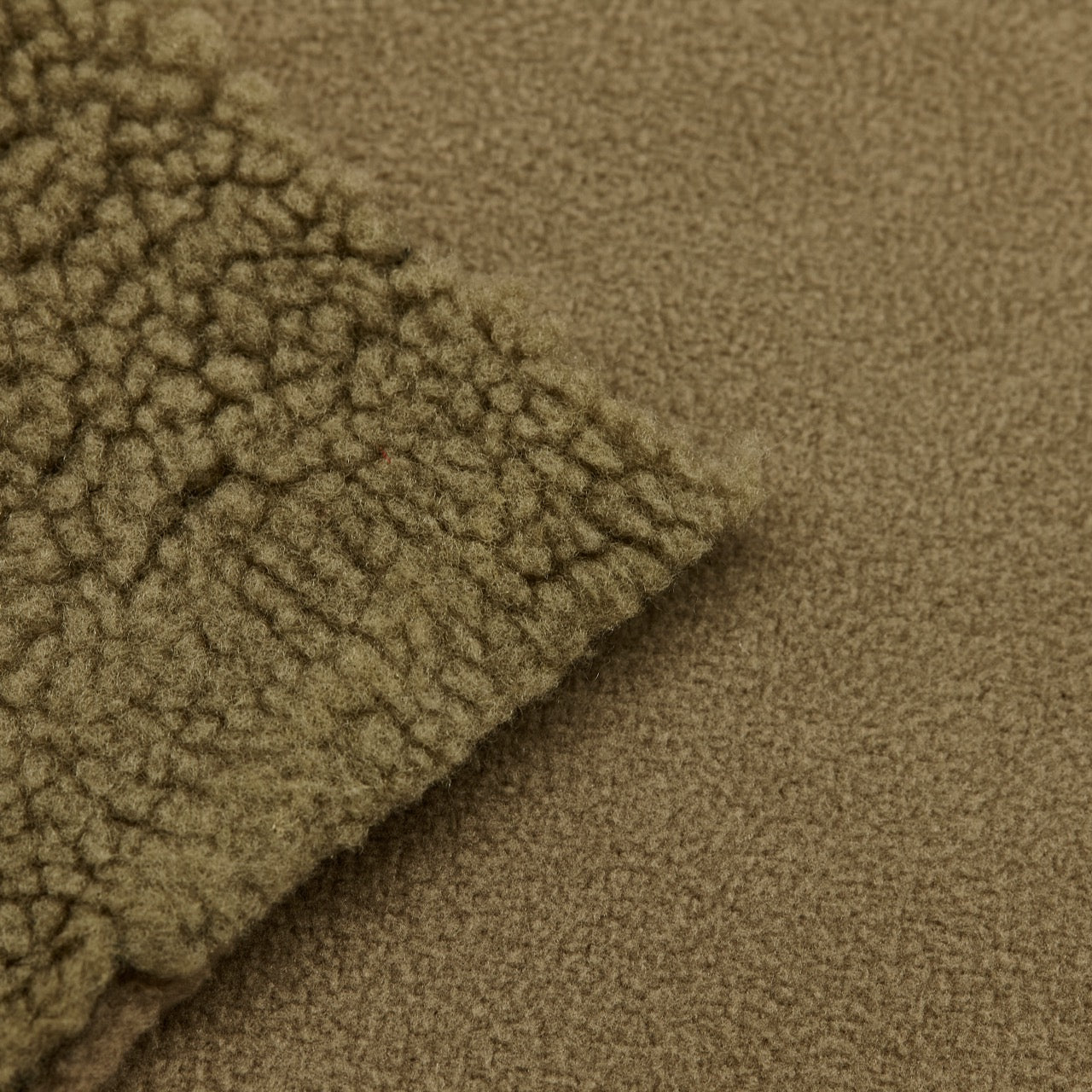 Bonded Sherpa - Berber Fleece - Khaki (Coyote) back