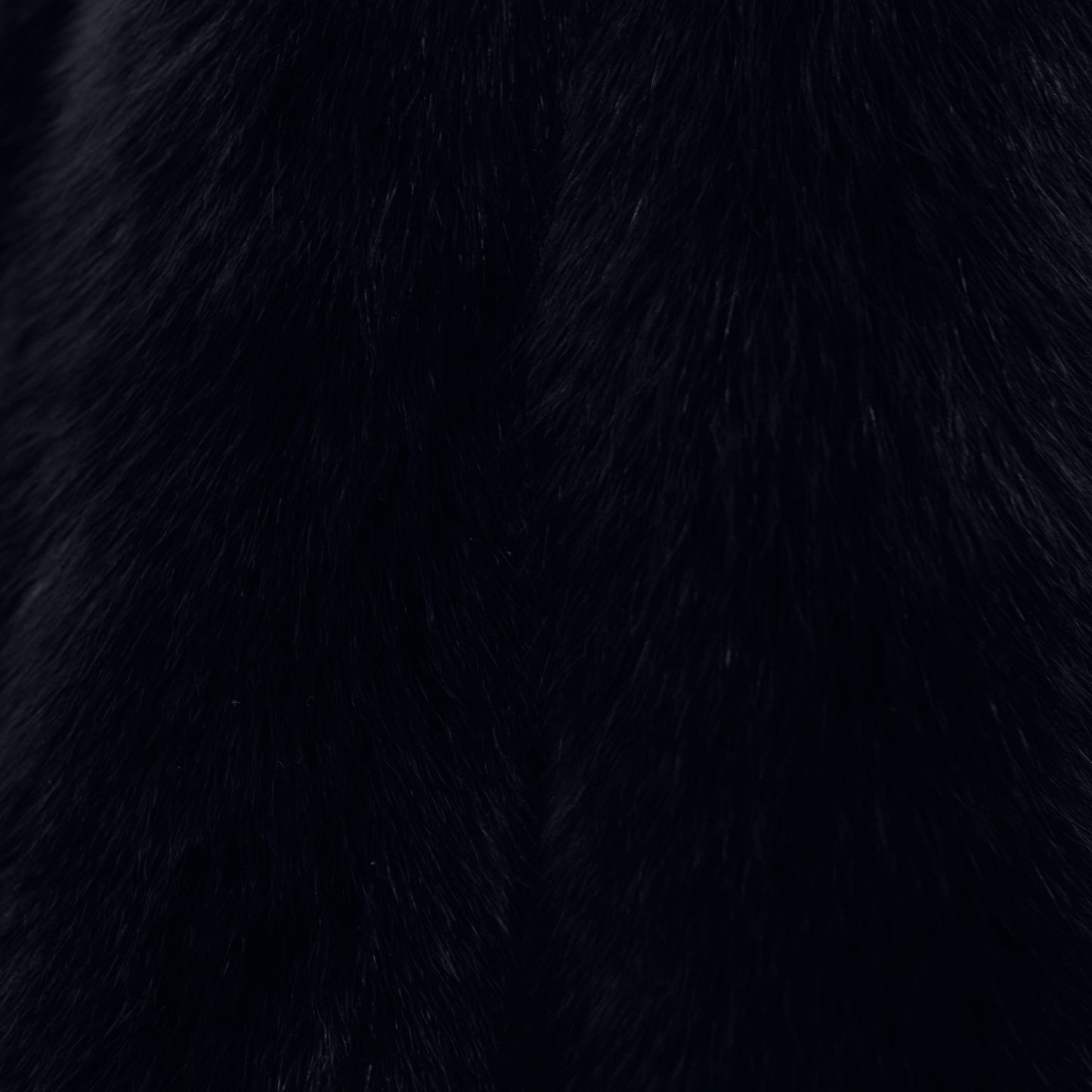 Dyed Norweigan Blue Fox Fur - Atlantic Navy (detail)
