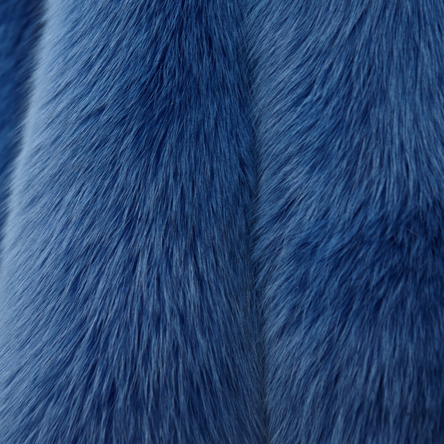 Dyed Shadow Fox Fur - Royal Blue (Cobalt) - detail