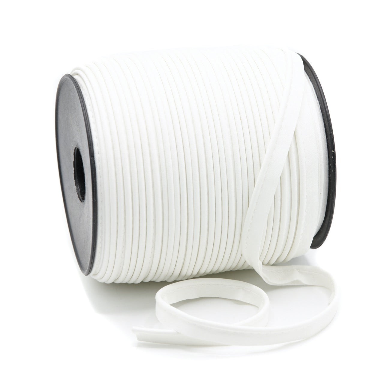 Faux Leather (PU) Piping - White (roll)