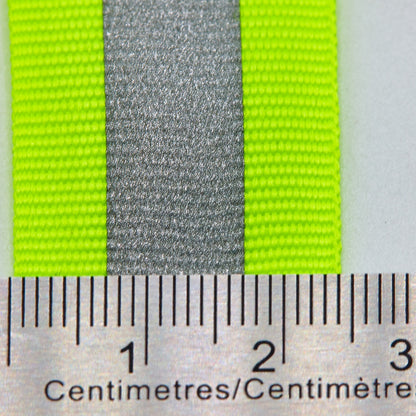 Reflective Webbing - Safety Green (detail)