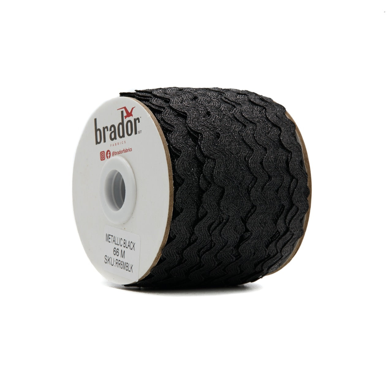 Rik Rak - Metallic Black (roll)