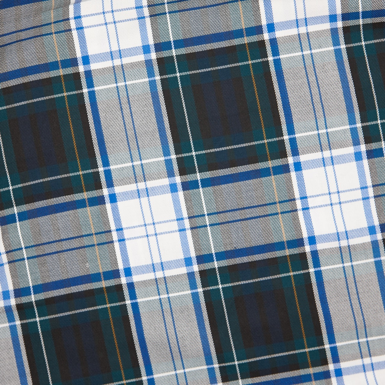 Tartan E - Grey, White, Green, Blue, Yellow (detail)