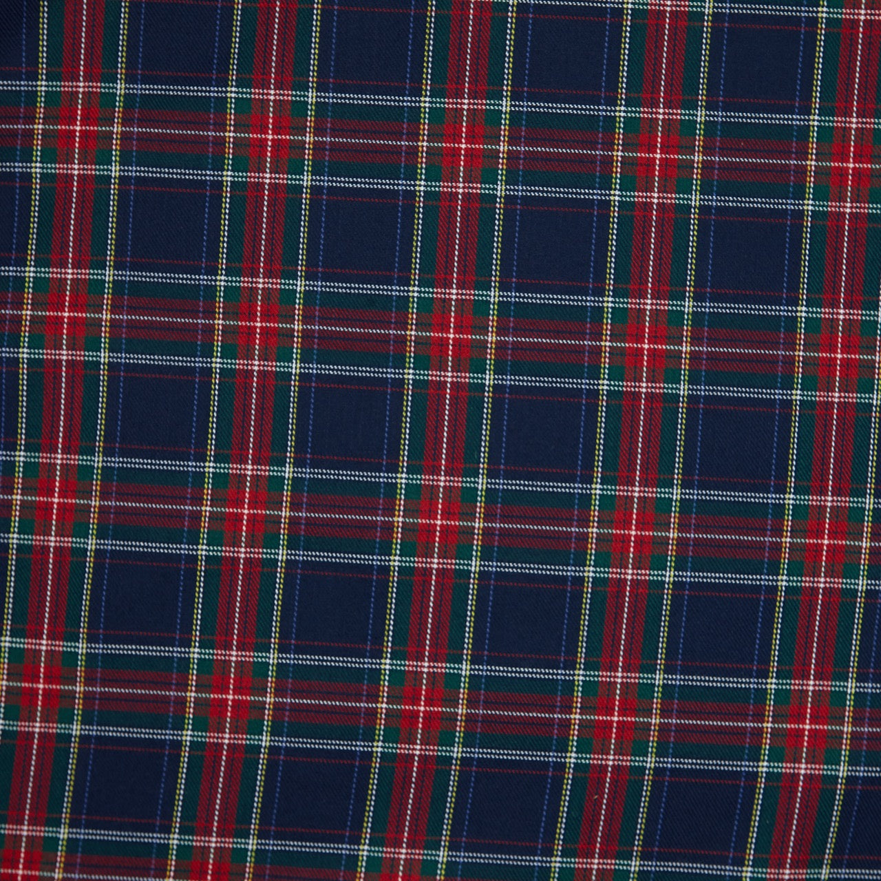 Tartan E - Navy, Red, Green, Yellow, White, Blue (detail)
