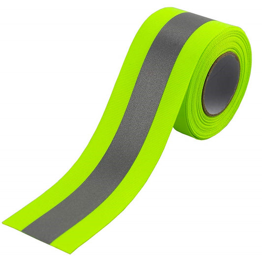 Reflective Webbing - Safety Green (roll)