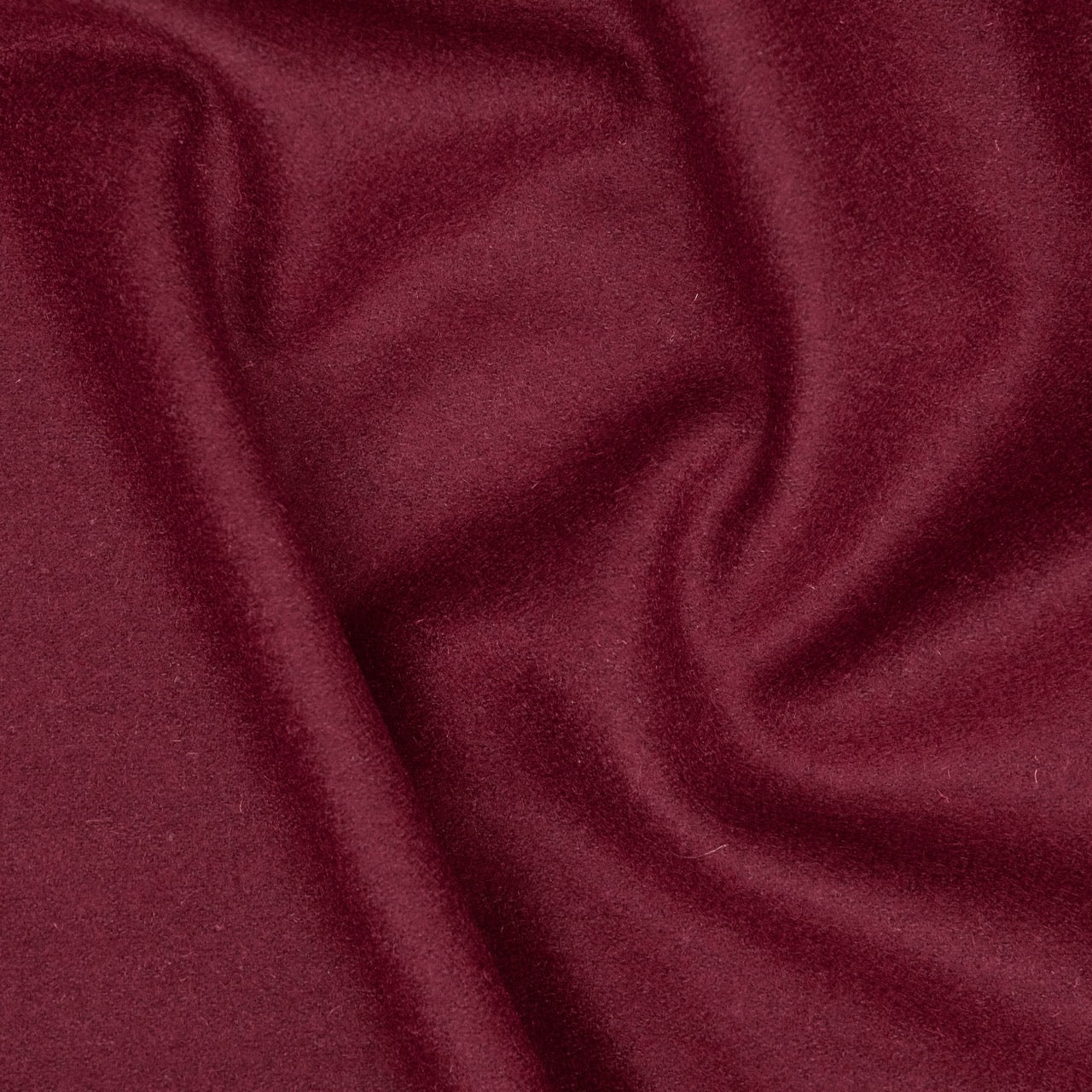 Wool Melton Burgundy (detail)