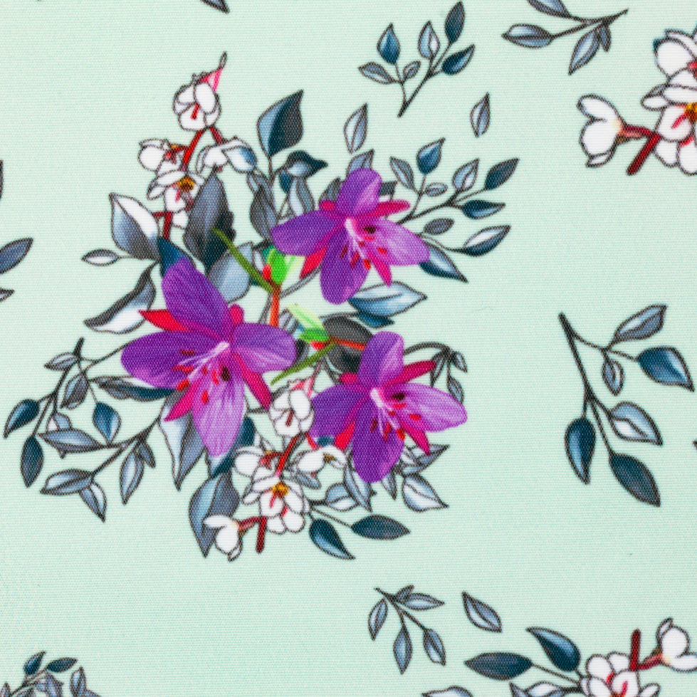 Arctic Floral - Mint (detail)
