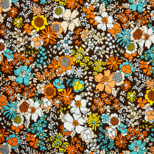 Cotton Floral - Rustic Amber (wide)