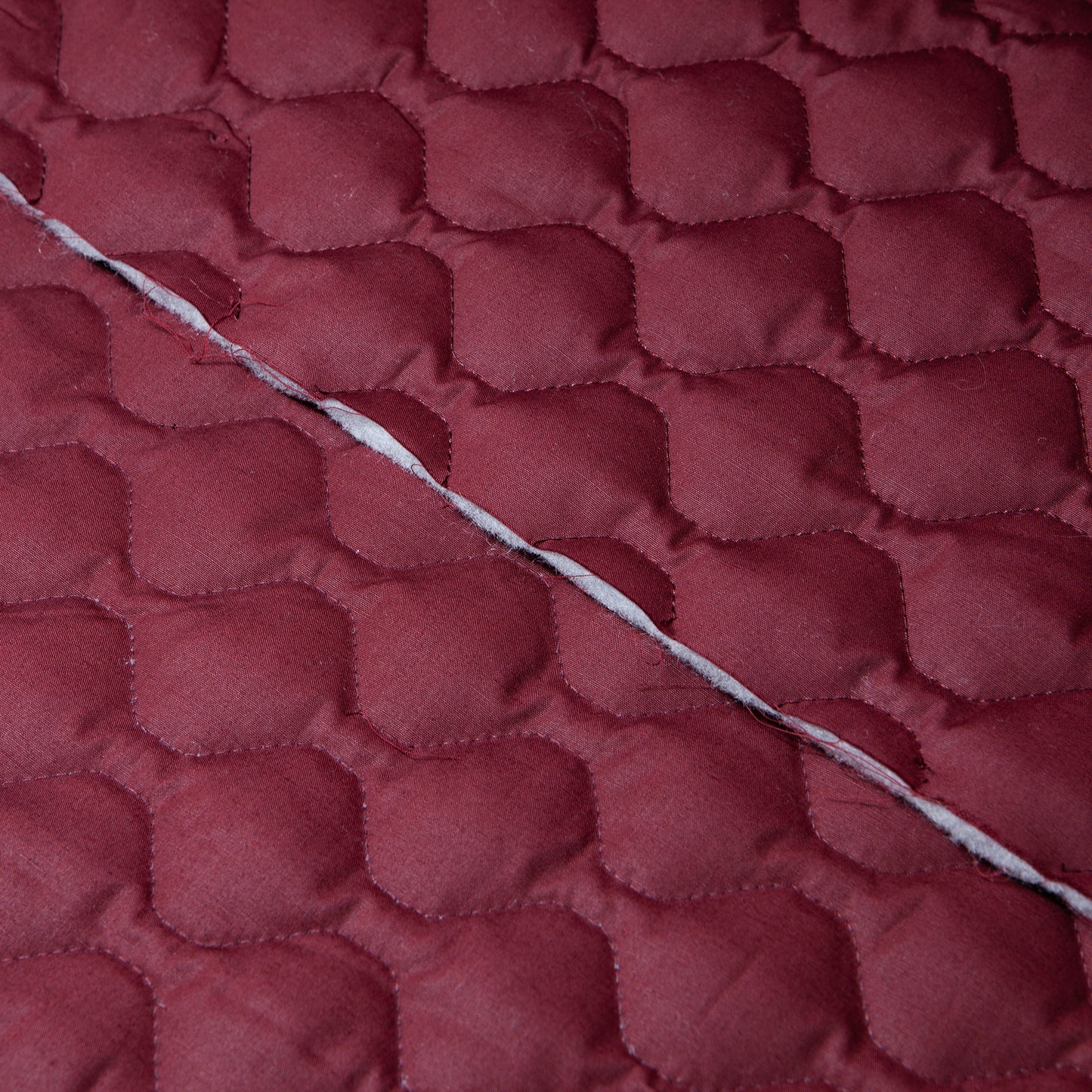 Cotton Quilt - Burgundy (detail)