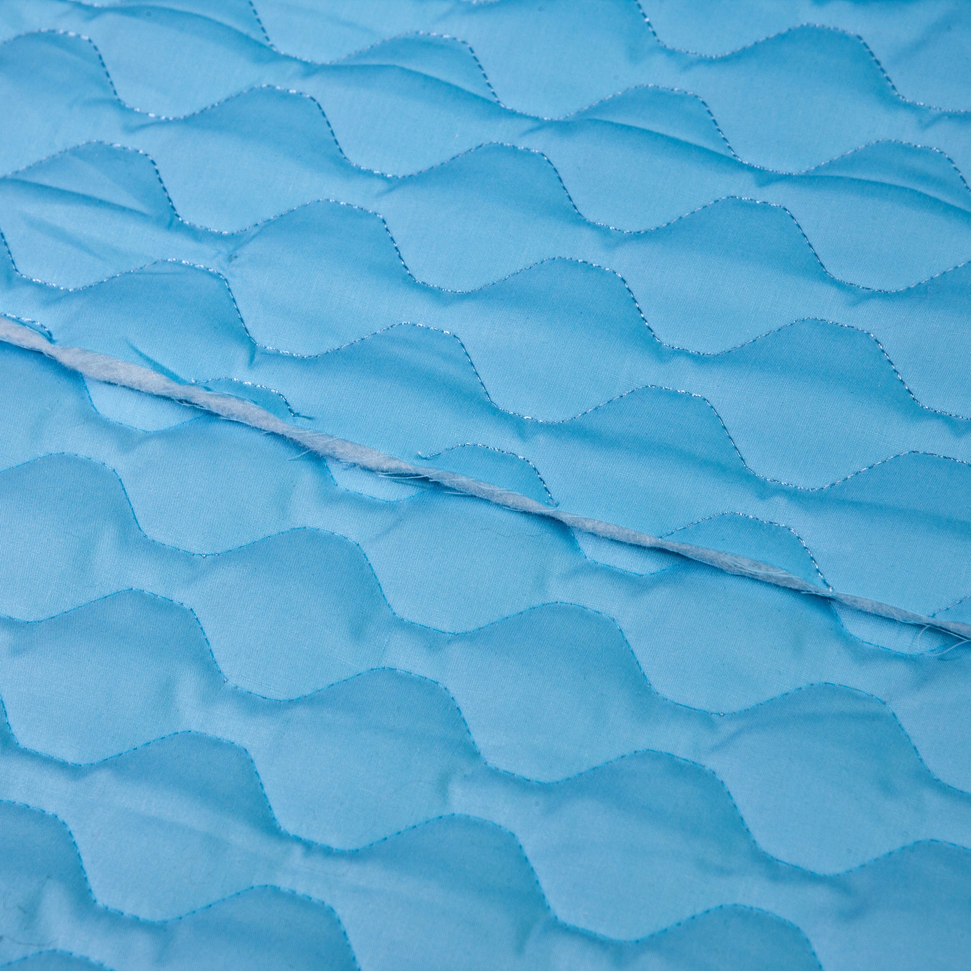 Cotton Quilt - Baby Blue (detail)