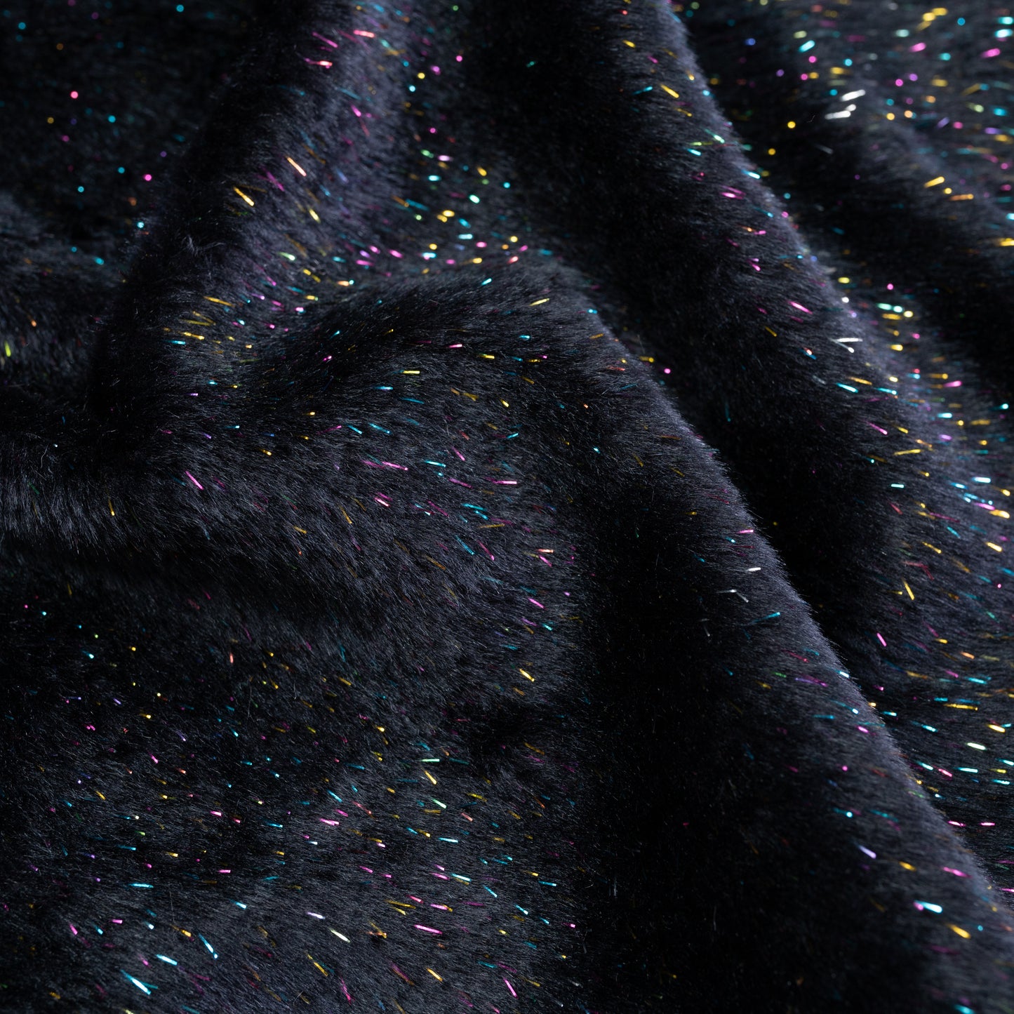 Faux Fur - Navy Sparkle