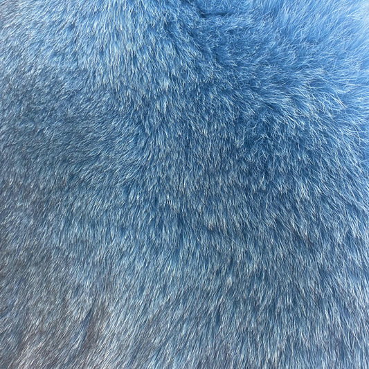 Dyed Shadow Fox Fur - Ocean Blue