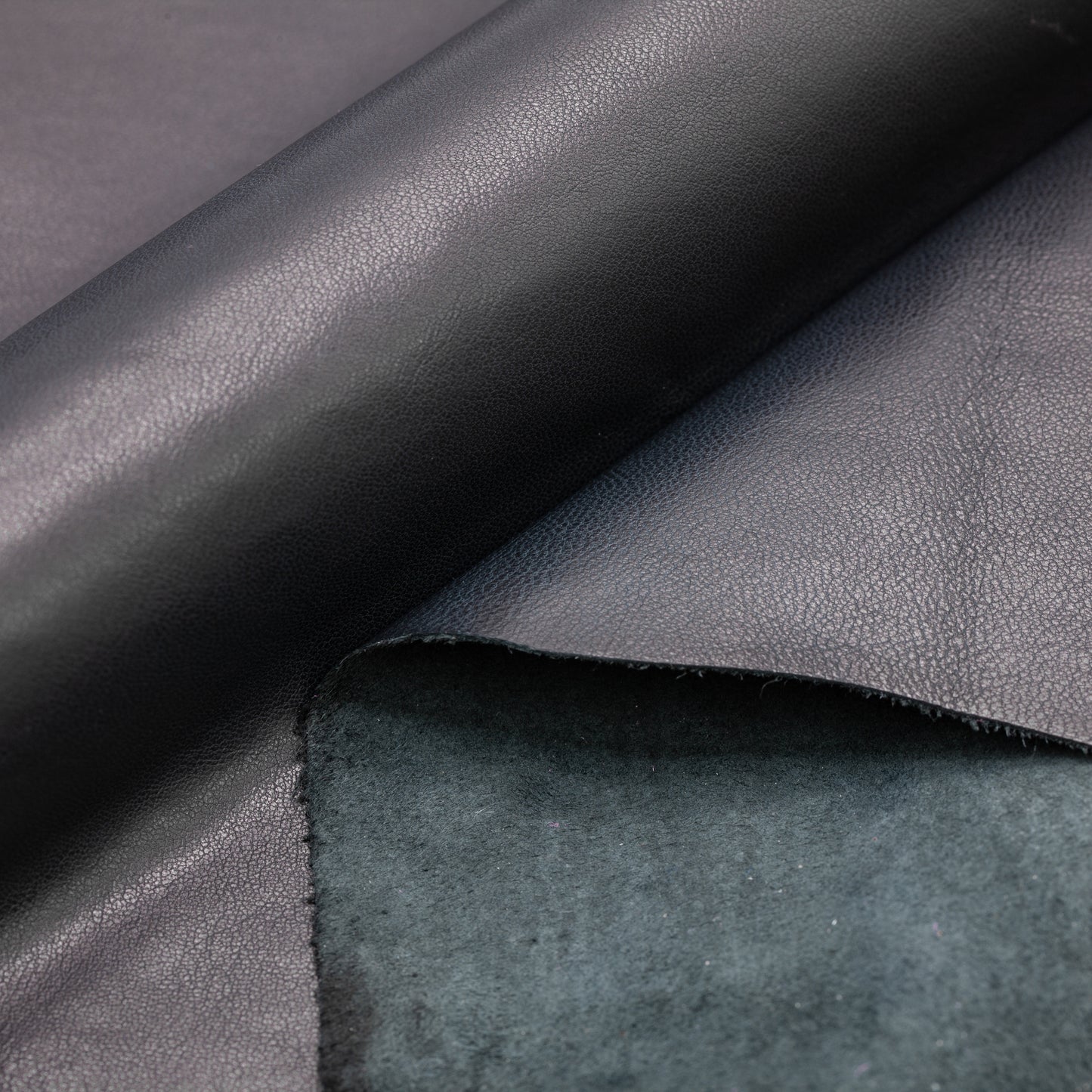 Italian Lamb Leather - Charcoal