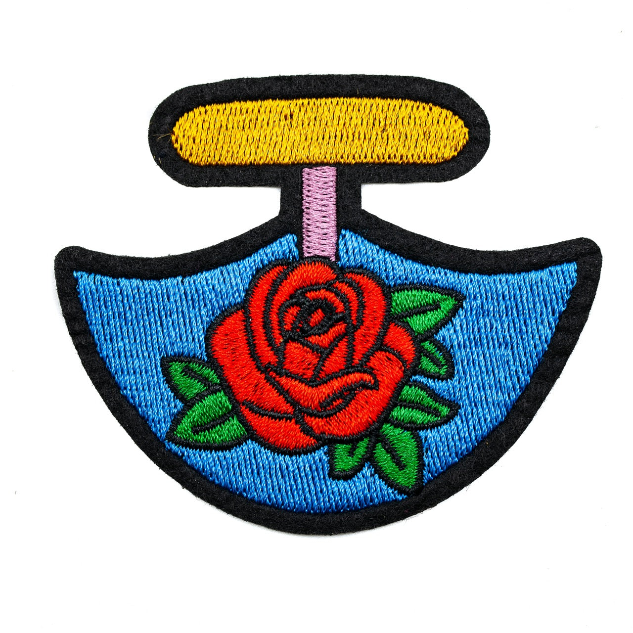 InukChic® Iron-On Patches - Rose Ulu - Blue
