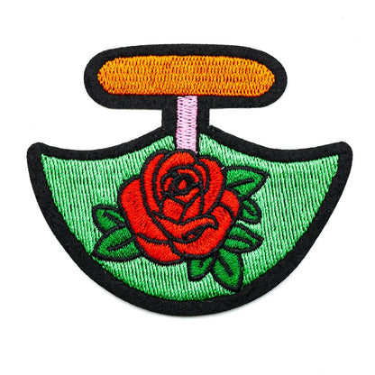 InukChic® Iron-On Patches - Rose Ulu - Mint