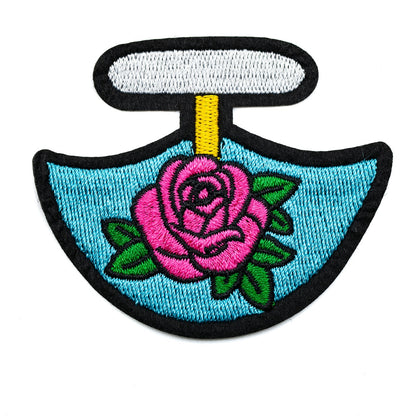 InukChic® Iron-On Patches - Rose Ulu - Turquoise