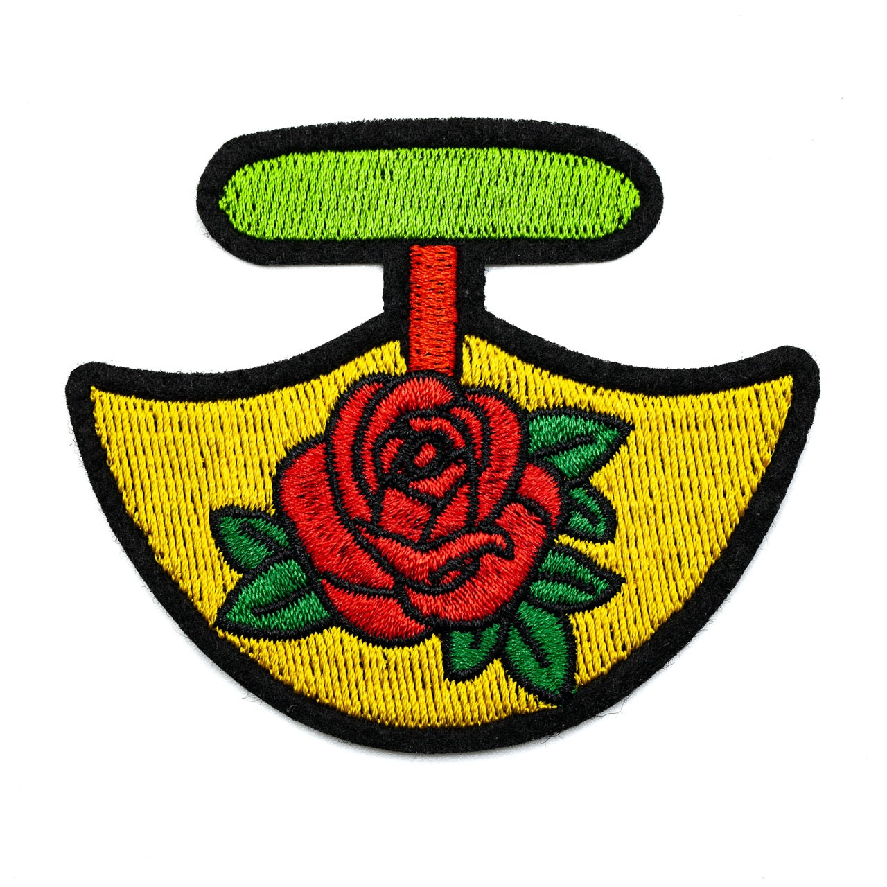 InukChic® Iron-On Patches - Rose Ulu - Yellow