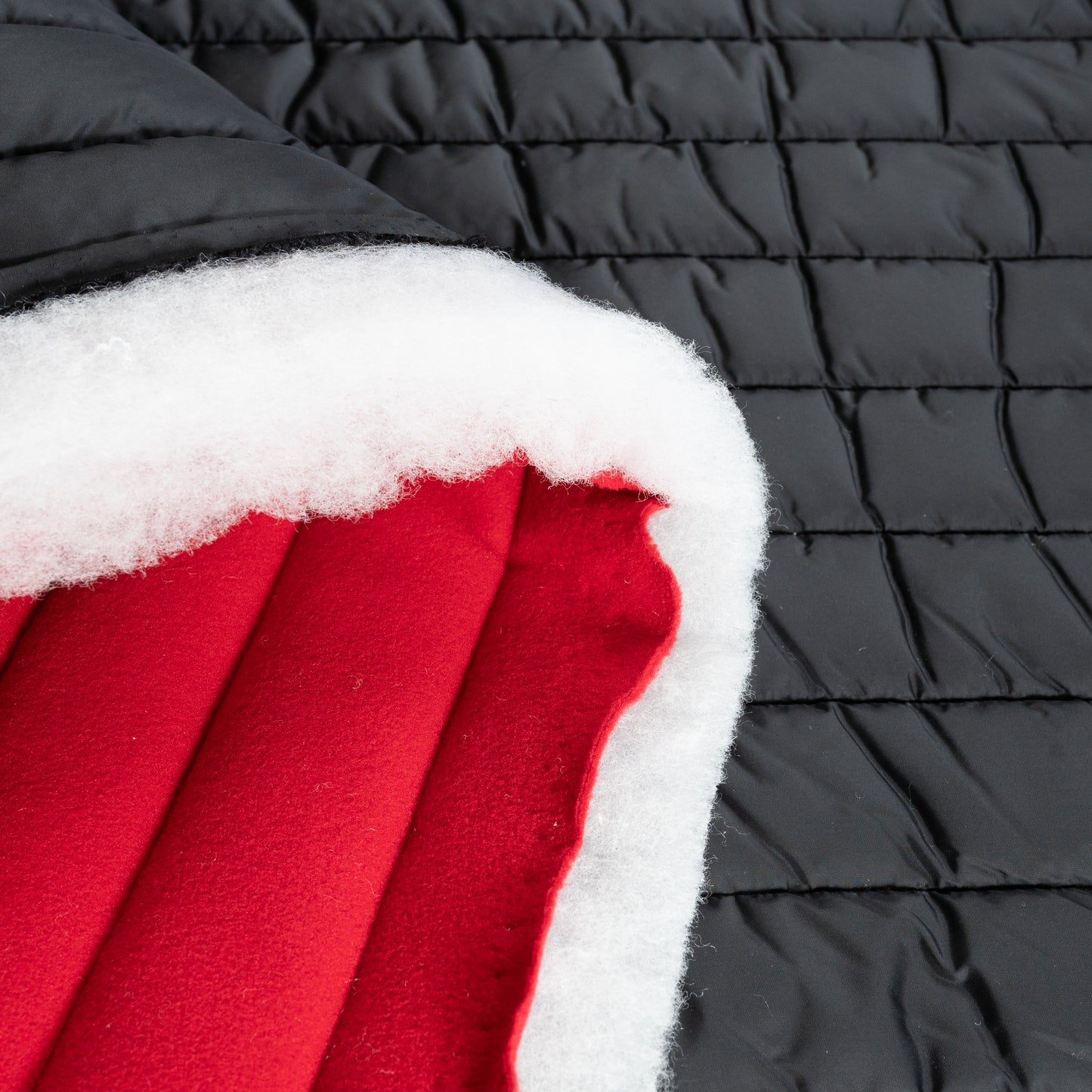 Polaire matelassé 2 faces 13oz - Rouge