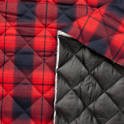 Quilted PrimaSoft™ Tartan 2-Sided 10oz - Red