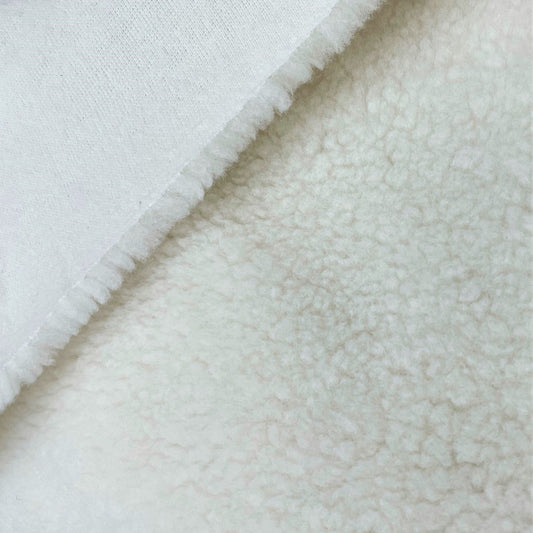 Sherpa Pile Lining - Natural (white)