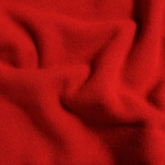 Wool Melton Cherry Red