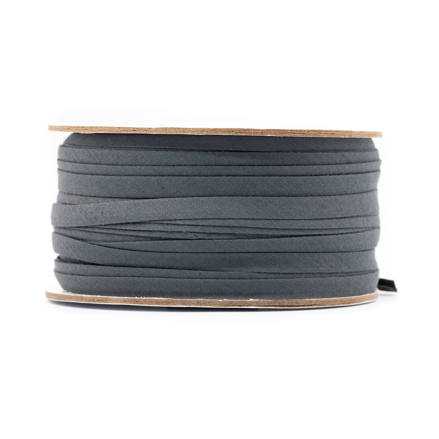 Bias Tape - Charcoal - 7mm (side)