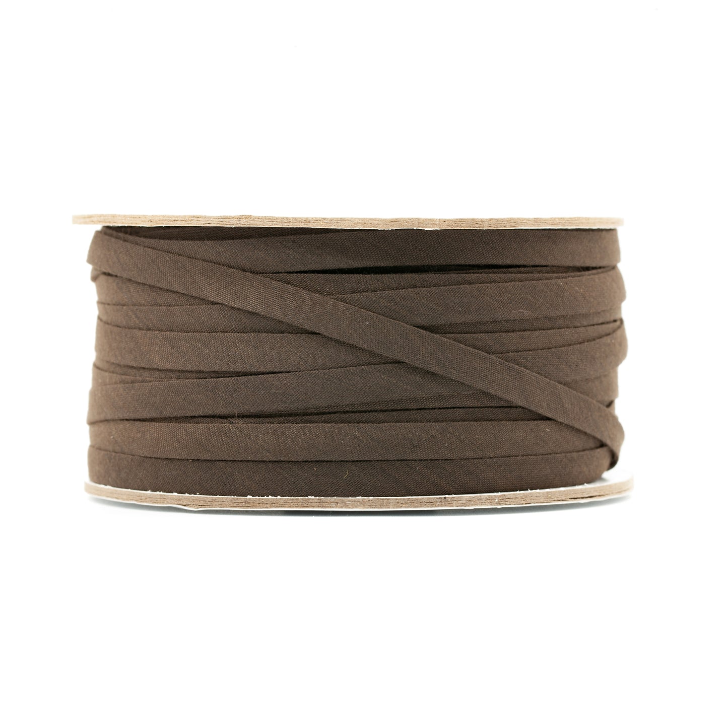 Bias Tape - Chocolate - 7mm (side)