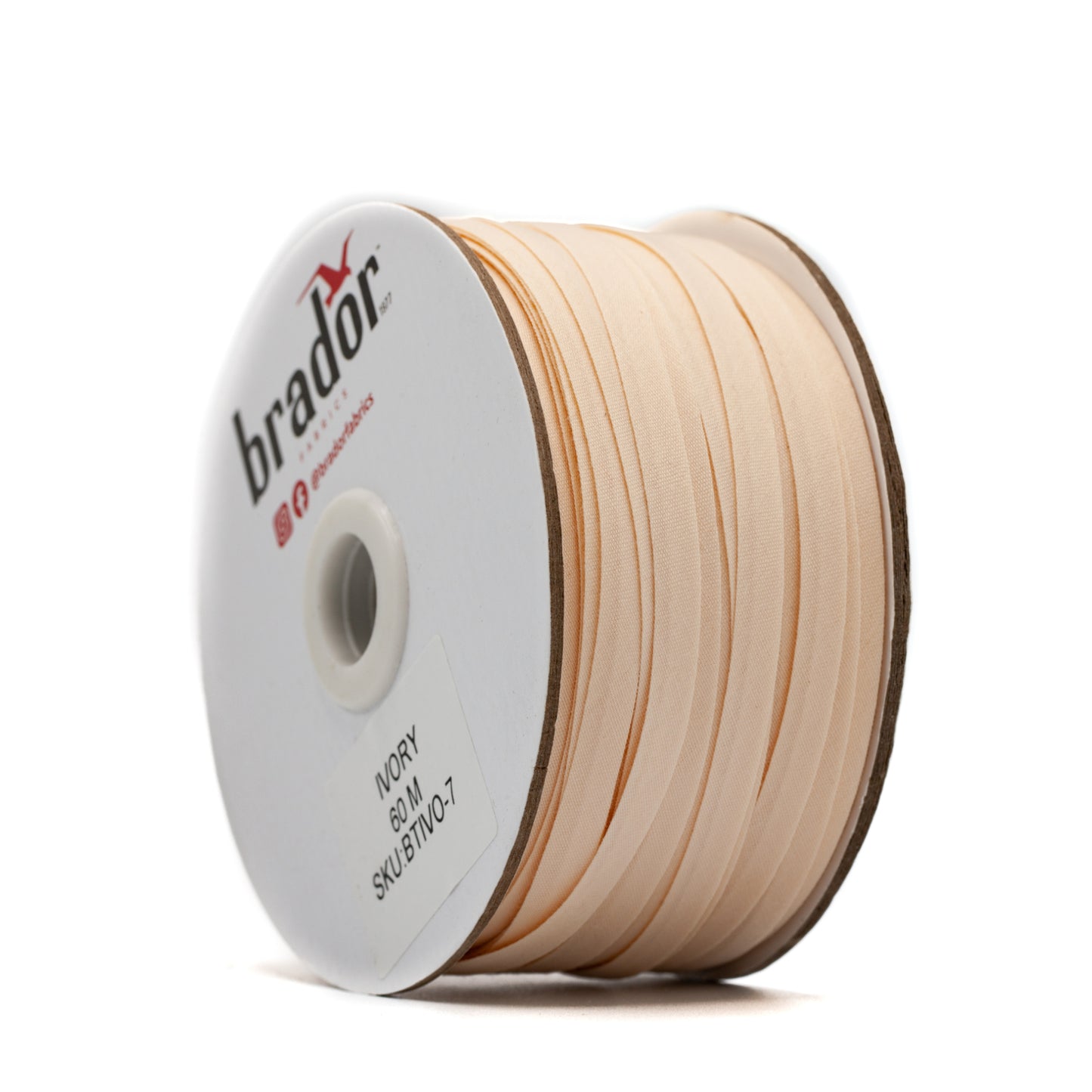 Bias Tape - Ivory - 7mm (stand)