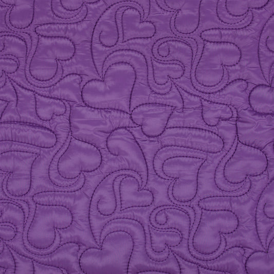 Embroidered Quilt 2-Sided - Hearts