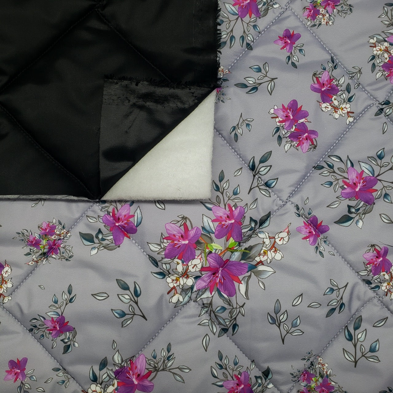 Quilted PrimaSoft™ - 2-Sided, 10oz - Arctic Floral by Martha Kyak