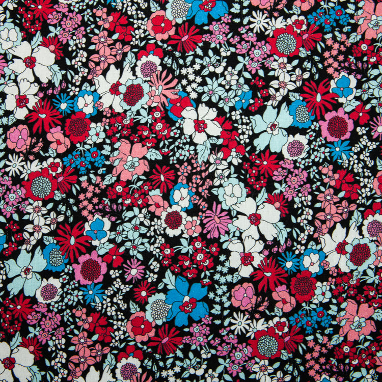 Cotton Floral Collection - Midnight Bloom (wide)