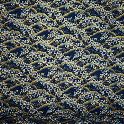 Cotton Metallic - Clouds - Navy (full)