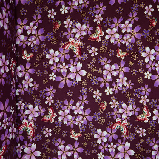 Cotton Metallic - Butterfly Lillies - Purple (full)