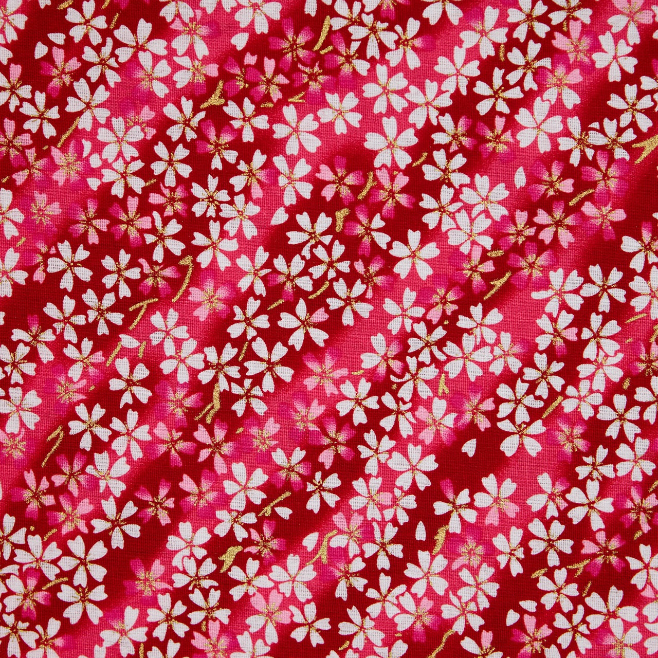 Cotton Metallic - Calico Field - Red (detail)