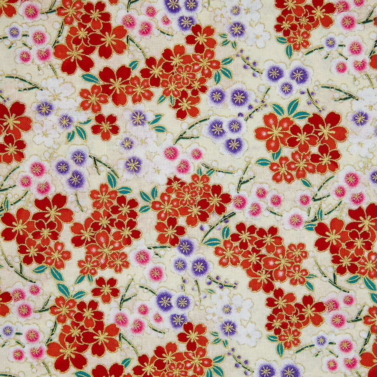 Cotton Metallic - Liberty - Cream (detail)