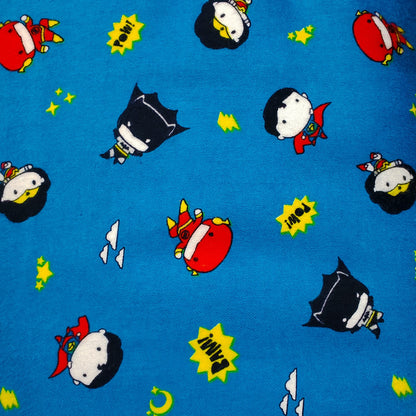 Cotton Print - DC™ - Tiny Heroes (Blue)