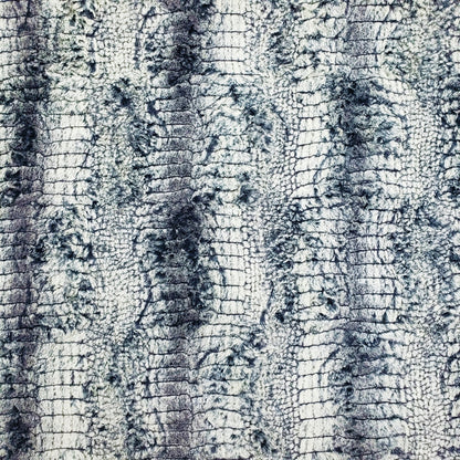 Faux Fur - Blue Grey Crocodile