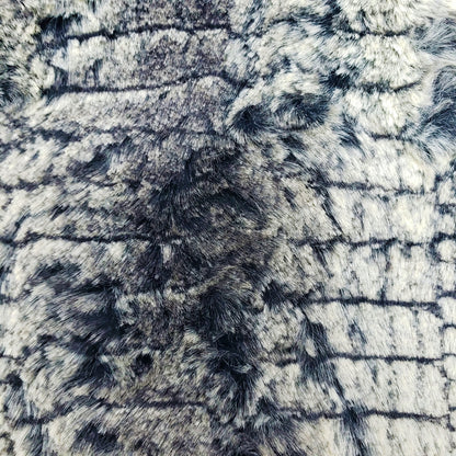 Faux Fur - Blue Grey Crocodile (detail)