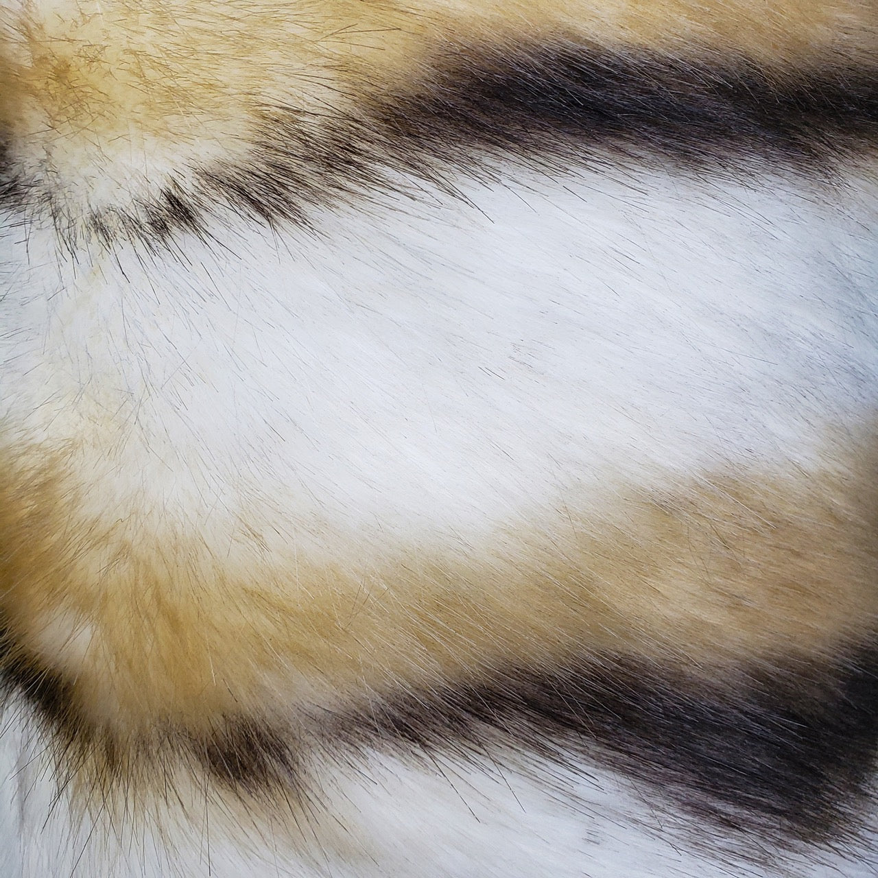 Faux Fur - Ivory Stripe (detail)