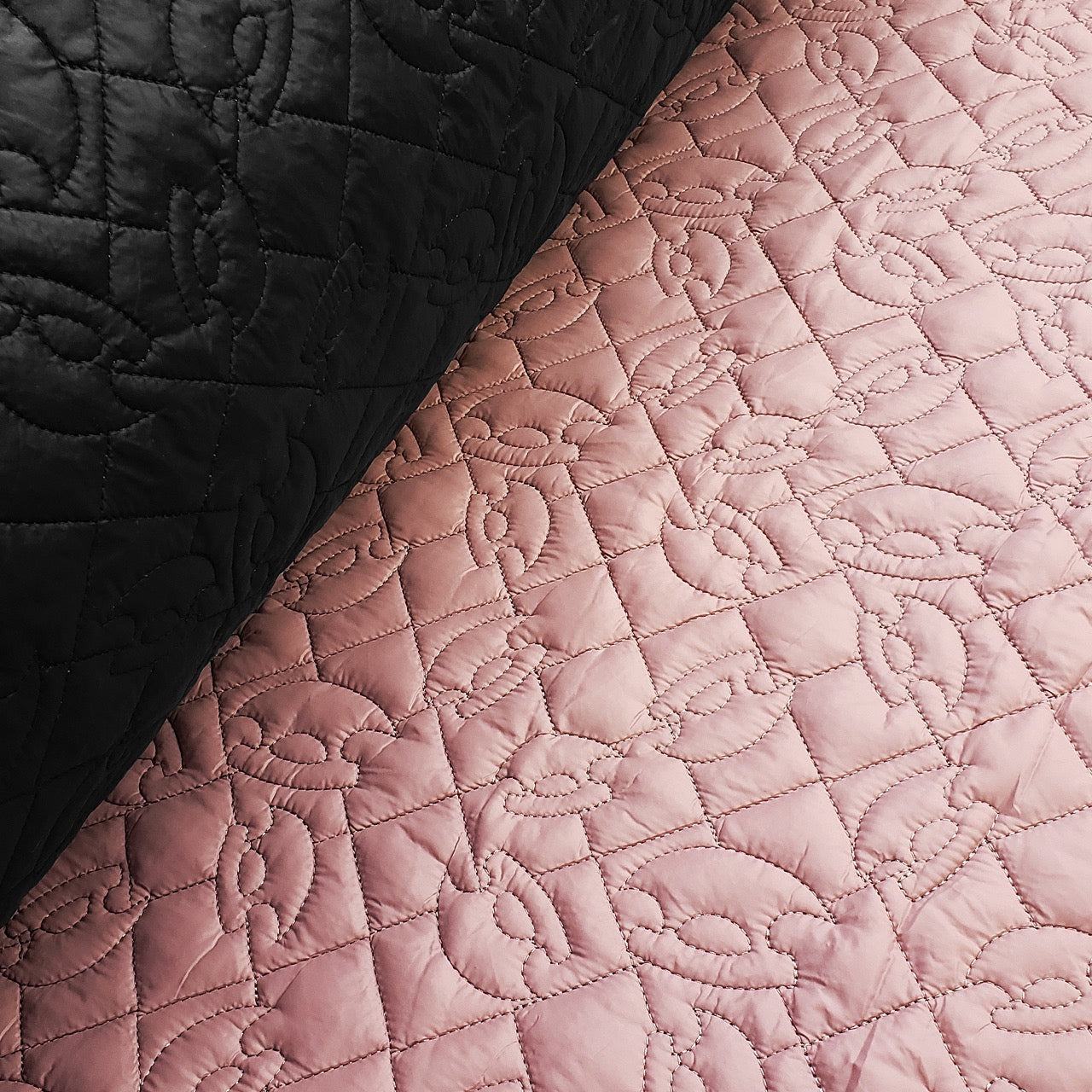 Embroidered Quilt 2-Sided - Ulu - Twilight Mauve