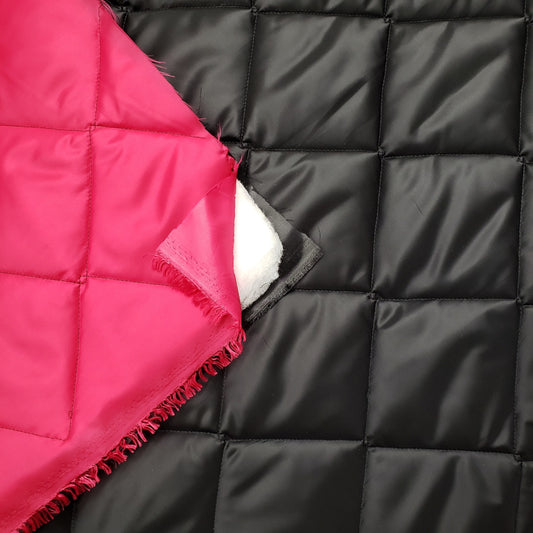 Quilted PrimaSoft™ - 2-Sided, 10oz - Magenta / Black