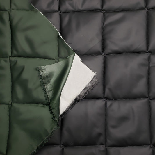 Quilted PrimaSoft™ - 2-Sided, 10oz - Dark Green / Black