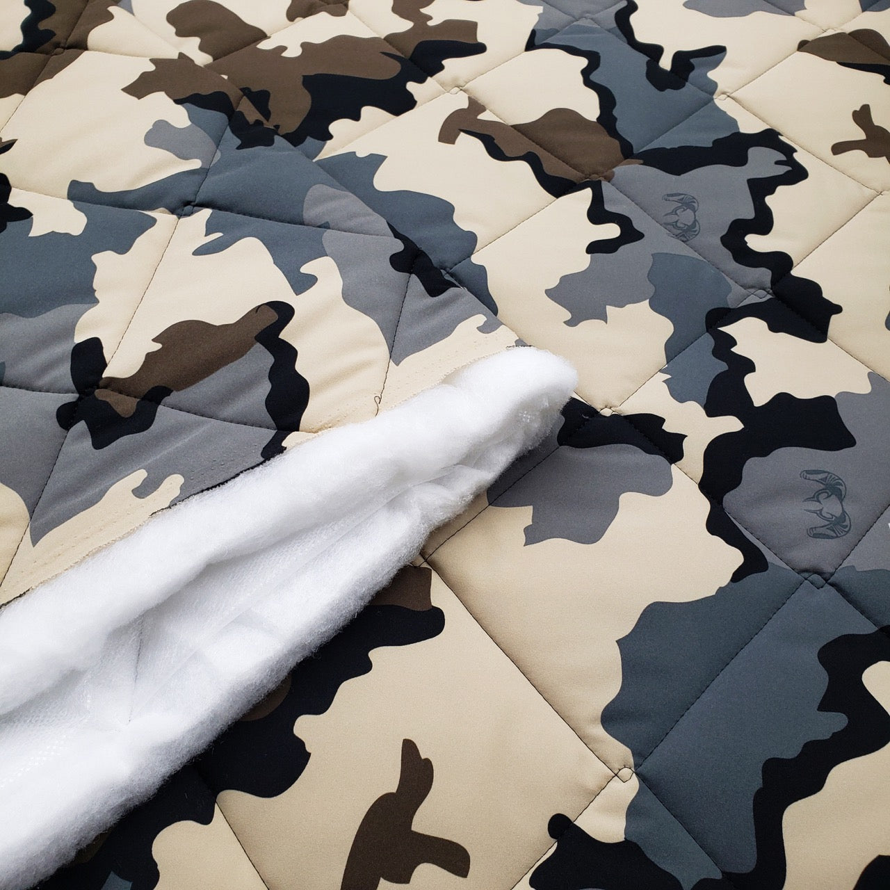 Quilted PrimaSoft™ - 1-Sided, 10oz - Camo Beige