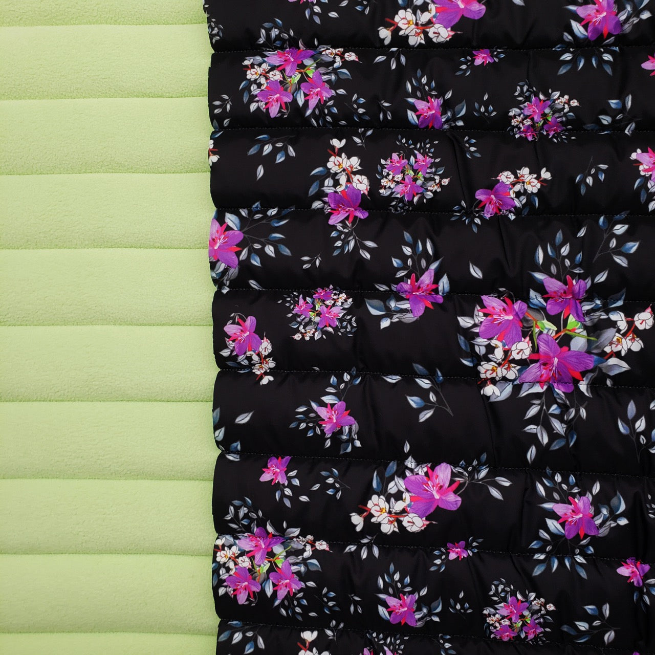 Fabrics - – Brador Martha Kyak Quilted Arctic 13oz Floral by Polar 2-Sided