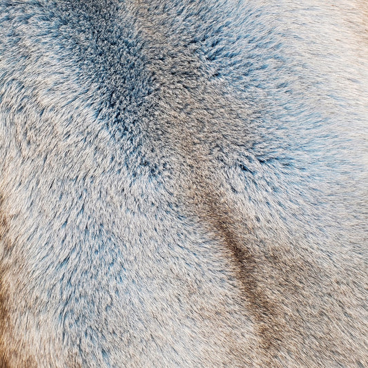 Dyed Norweigan Blue Fox Fur - Ocean Blue