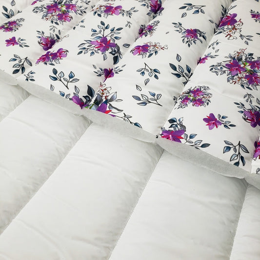 Quilted Holofill™ - 2-Sided, 13oz - Arctic Floral by Martha Kyak - White (cut)