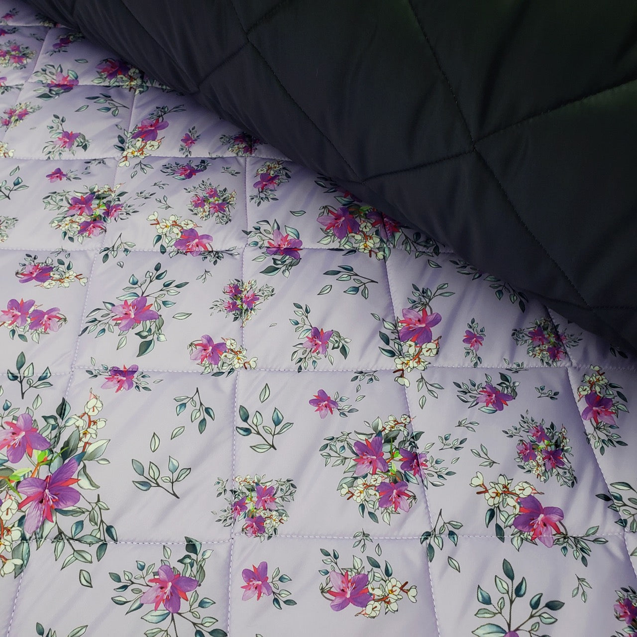 Quilted PrimaSoft™ - 2-Sided, 10oz - Arctic Floral by Martha Kyak - Lavender (roll)