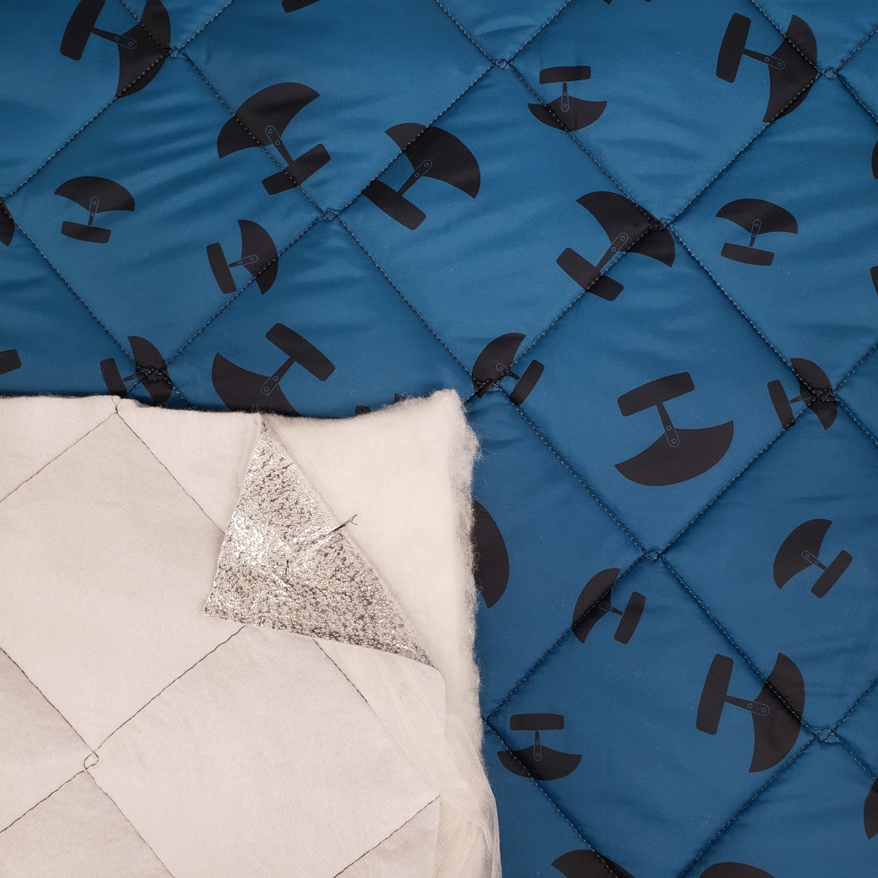 Quilted Primasoft™/ Radiantex, 15oz - Ulu - Teal