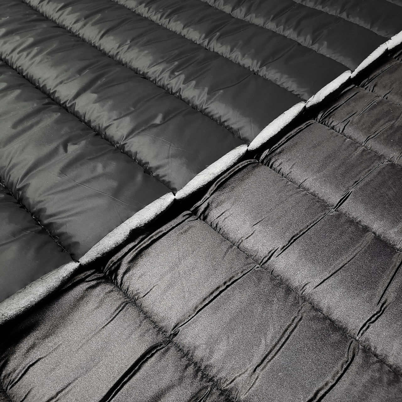 Quilted Holofill™ 2-Sided 13oz - Metallic Graphite (CUT)